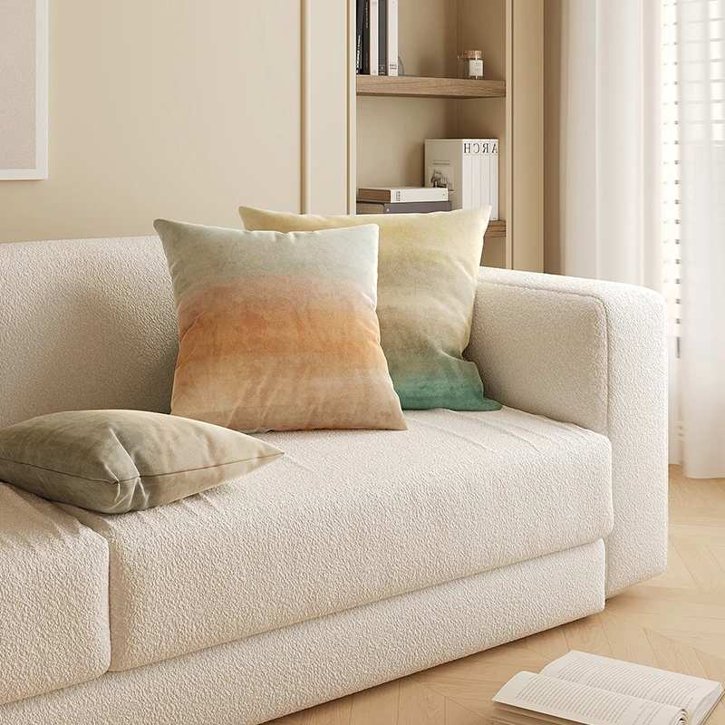 Modern Minimalist Sofa Living Room Pillowcase Luxury Feel Home Stay Window  Backrest Cushion Core Included Square Pillowcase
