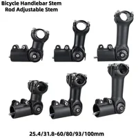 GUSTAVO-vástago de manillar de bicicleta de montaña, 60/80/93/100mm, varilla de mesa de montaña, vástago ajustable 31,8 25,4 elevador