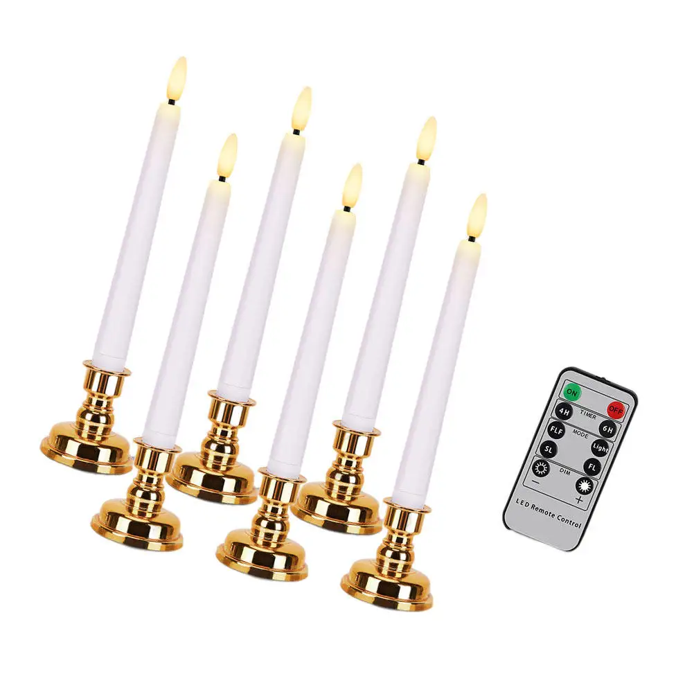 

1Set Remote Controlled LED Long Pole Luminous Lamp Flameless Smokeless for Xmas Wedding Party Festival