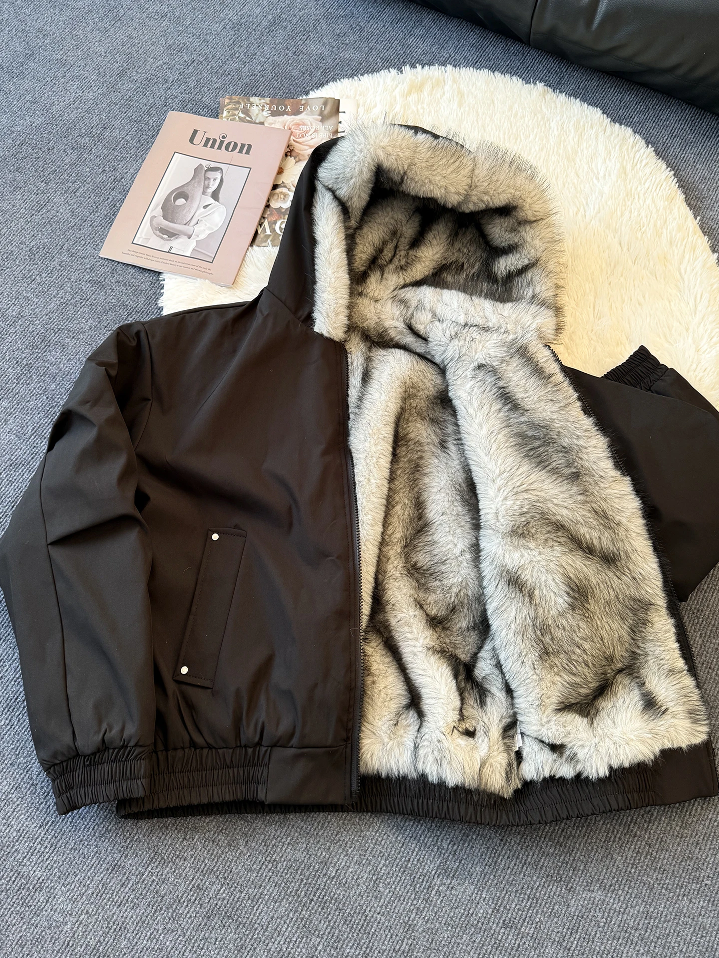 

Мужская зимняя куртка Cleanfit Thiened с капюшоном, на хлопковой подкладке, с ворсом из норки, на молнии, теплая, повседневная