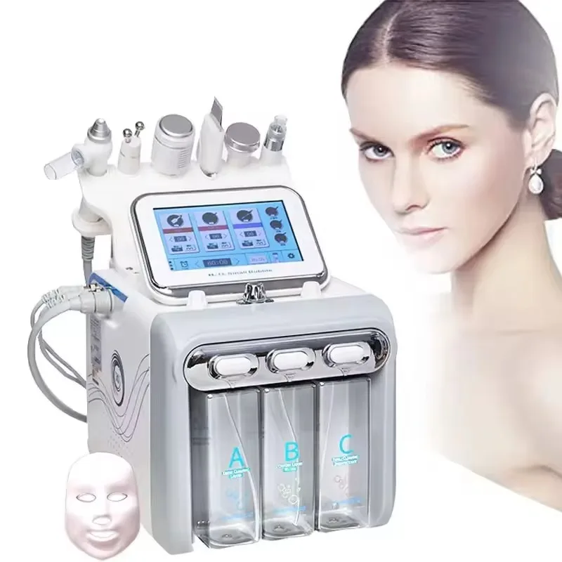 6-in-1 skin care water snake facial mask machine with LED facial snake water beauty facial mask machine