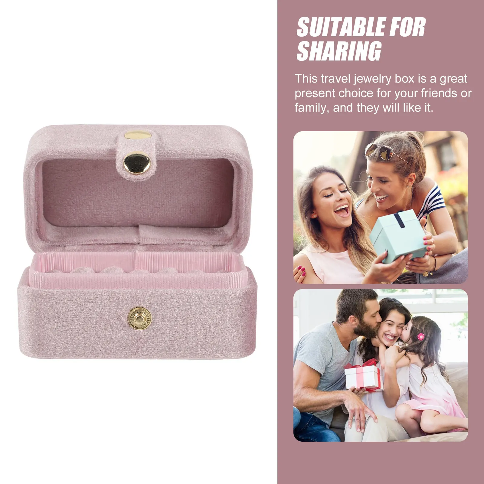 

Earring Ring Storage Box Portable Jewelry Organizer Travel Case Small Jewelry Storage Organizer for Necklaces Earrings Rings