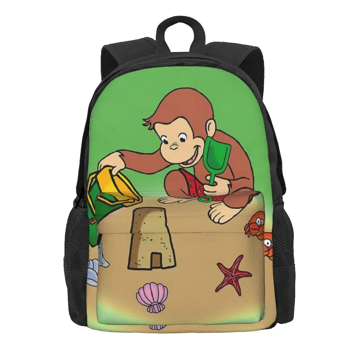 

Curious George Summer Backpacks Boys Girls Bookbag Children School Bags Cartoon Kids Rucksack Shoulder Bag Large Capacity