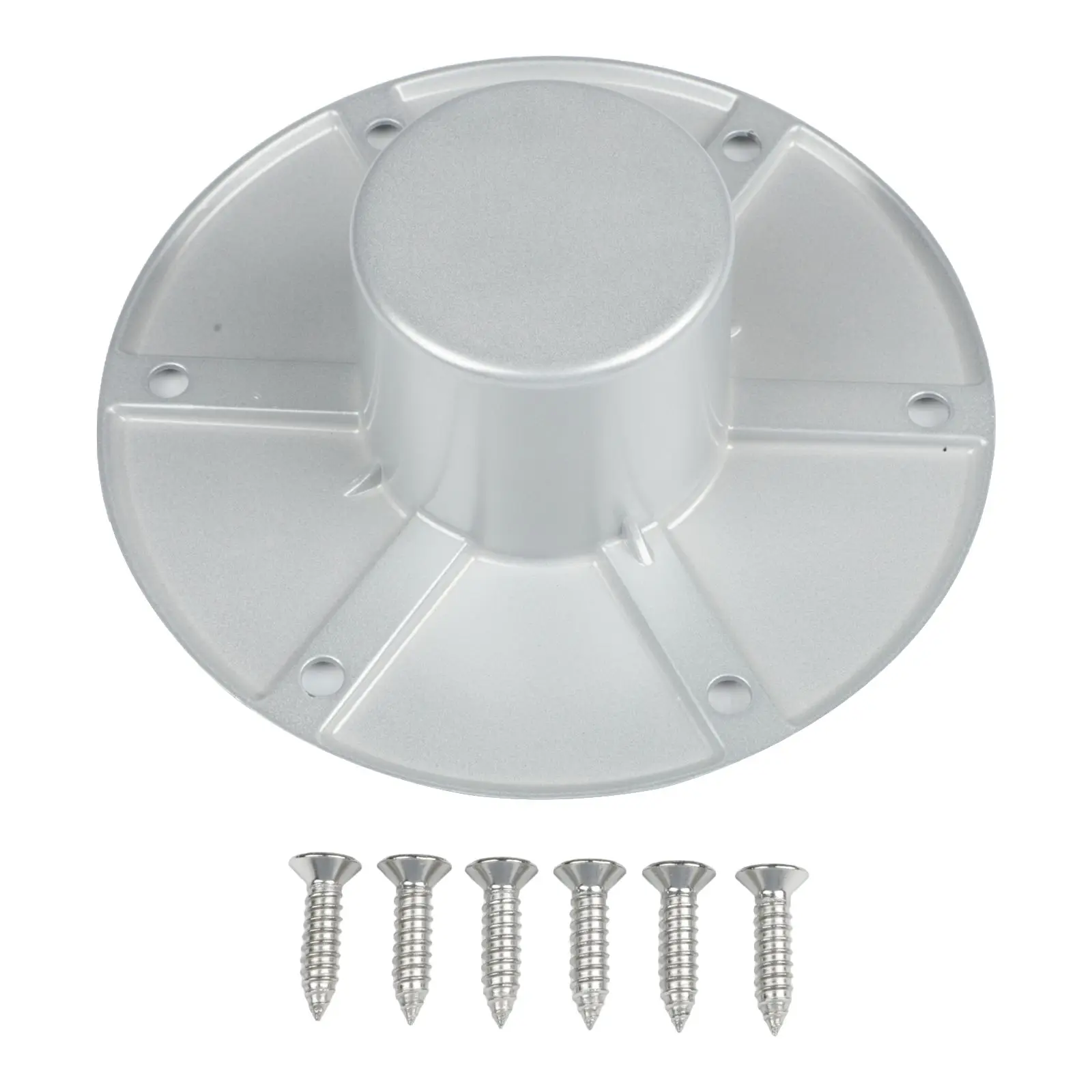 1Pcs Aluminum RV Boat Trailer Pedestal Table Leg Fixed Base  Round Flush Mount Table Leg Floor Mount Base Replacement