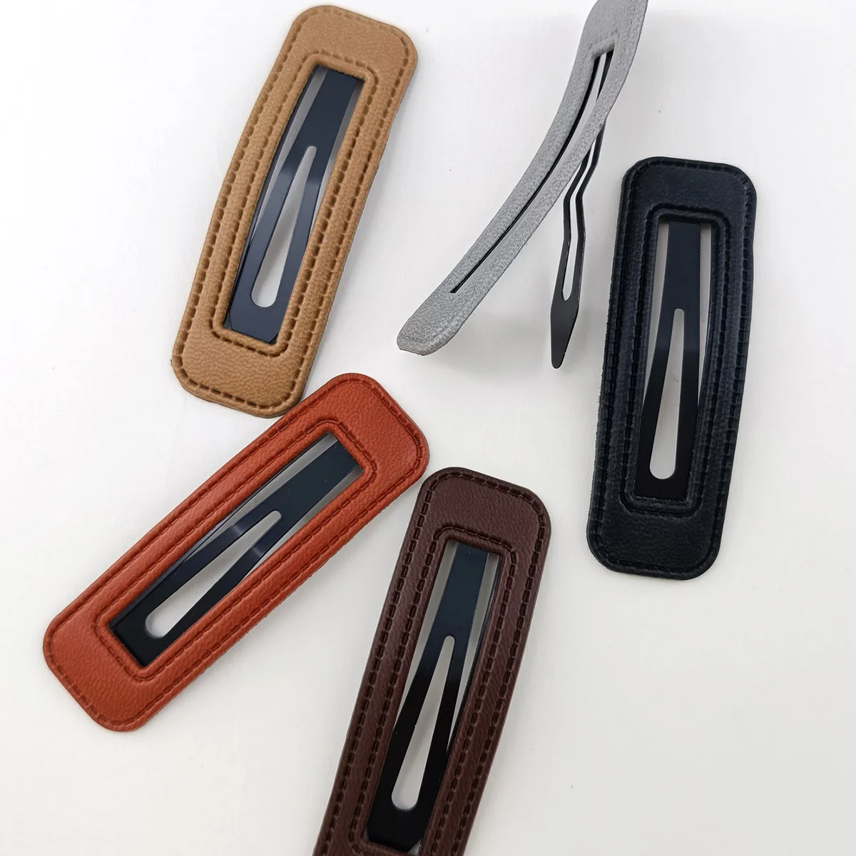5 pcs Hair Clips Premium Korean Retro Design Assorted Colors for Bangs Side Flyaway and Updo Non Slip Sturdy Lightweight