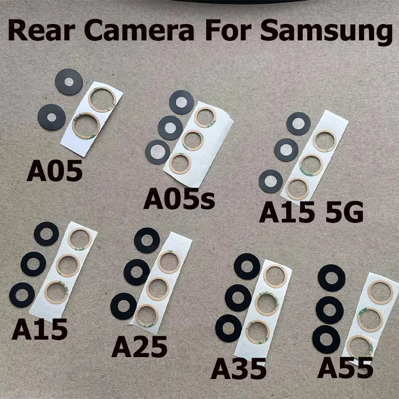 접착제 스티커 부착 후면 카메라 유리 렌즈, 삼성 갤럭시 A05, A05s, A15, A25, A35, A55, 4G, 5G 용