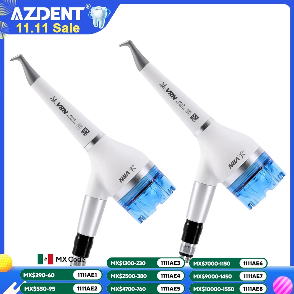 

AZDENT Dental Teeth Polishing Handpiece Gun Whitening Spary Polisher Dentistry Compatible 4 Holes/2 Holes Quick connector