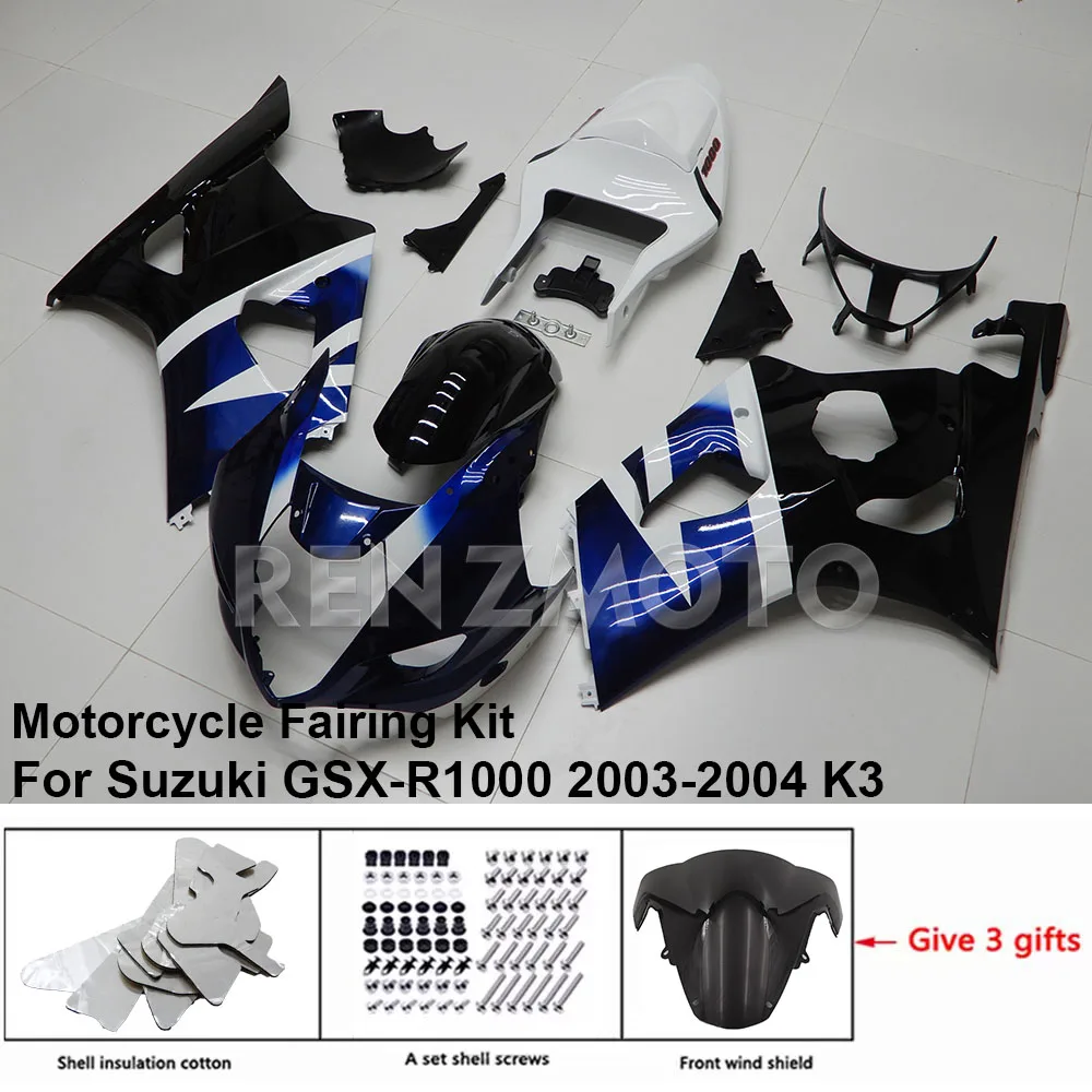 S1003-102a For Suzuki GSX-R1000 2003-2004 K3 K4 Fairing Motorcycle Set Body Kit Decoration Plastic Guard Plate Accessories Shell