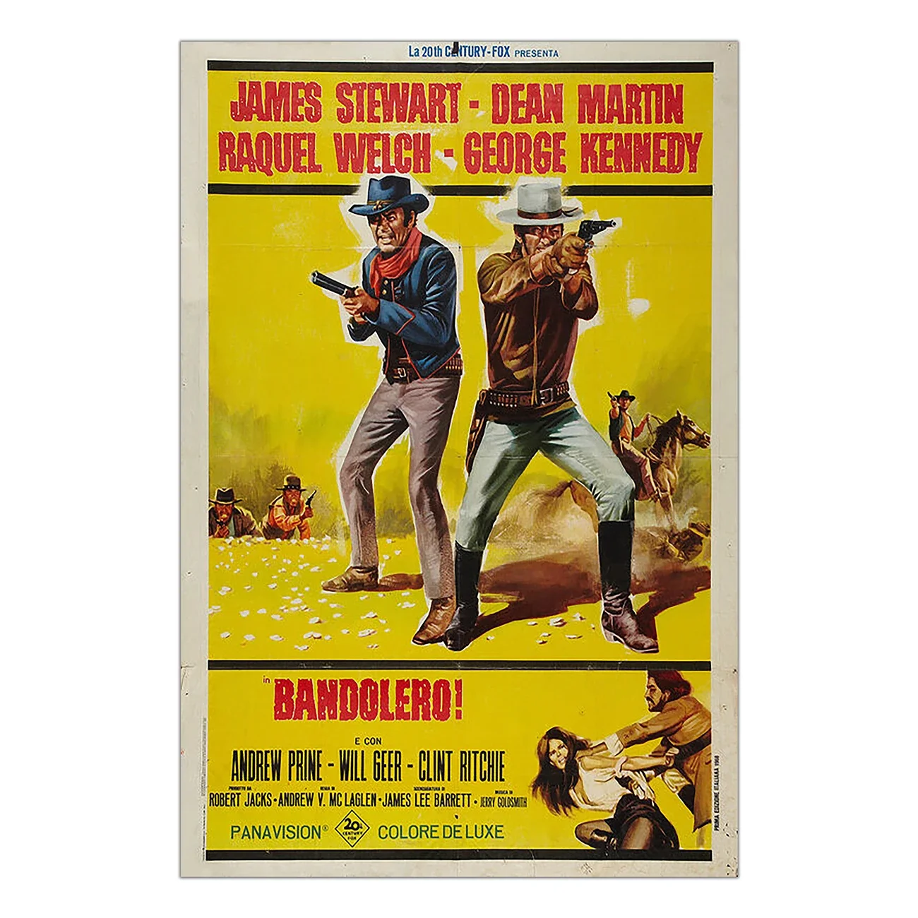 WM3043 Bandolero! (2） Wonderful Classic Movie HD Silk Fabric Poster Art Decor Indoor Painting Gift
