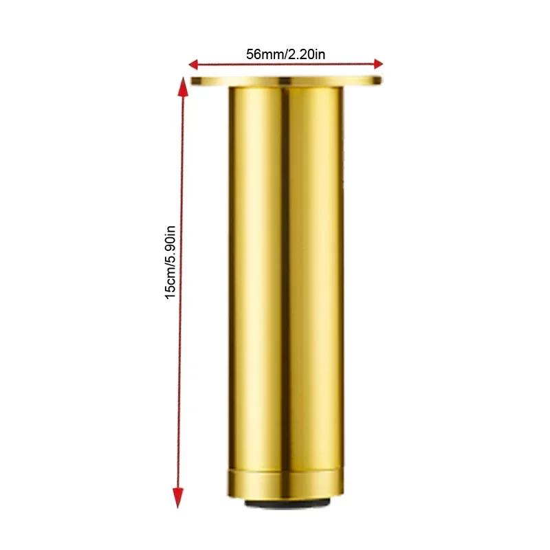 4pcs Adjustable Sofa Legs Metal Modern Furniture Legs for Couch Cabinet Dresser Closet Height Round Sofa Bed Basic
