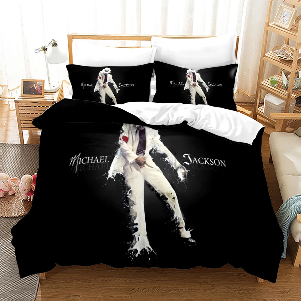 

Michael Jackson Bedding Set Single Twin Full Queen King Size Musical genius Bed Set Teenager Bedroom Duvetcover Sets 015