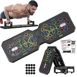 Multifunctional Push-up Board Portable Fitness Gym Equipment  Foldable Push -up Bar Equipment for Exercising at Home Exercise