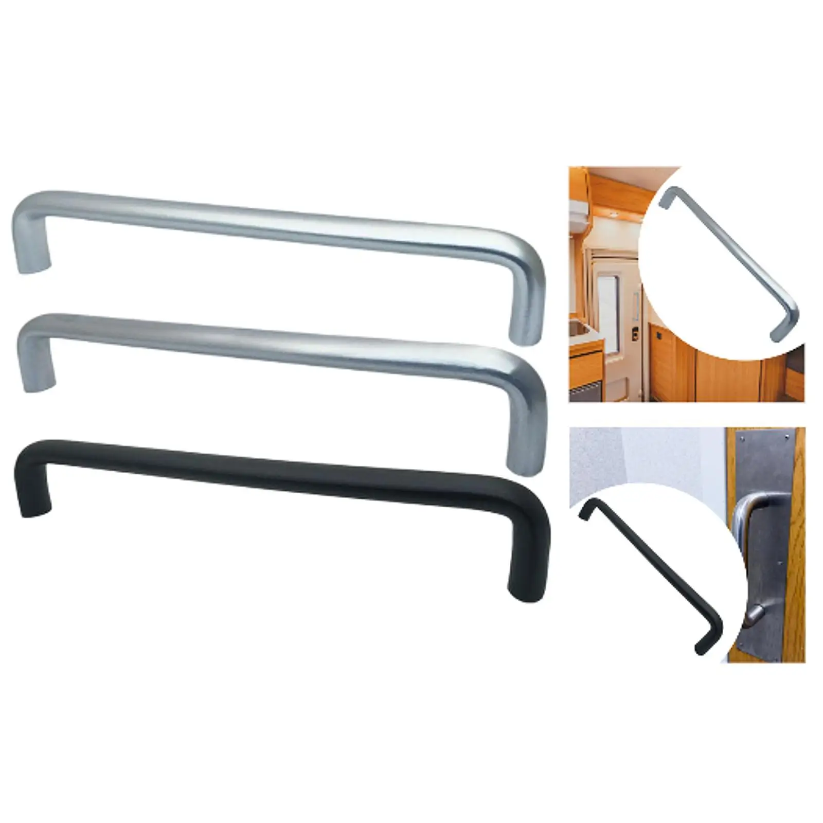 

RV Cargo Trailer Door Handle Grab Bar Professional Universal for Glass Doors Van Truck Travel Trailers Yacht Boat Barn Door