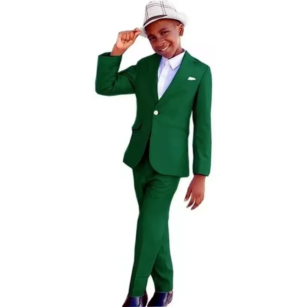 

Boys Blazer+Jacket Single Breasted Kids Formal Suit for Boys Slim Fit for School Wedding Party Boys' Coat Multiple Color