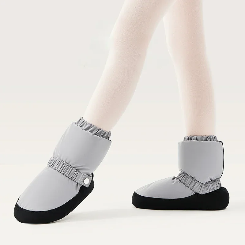 

Dance Warm Boots Winter Ballet Warm Up Booties for kid National Dancing Shoes Adults Modern Dance Spliced Ballet Shoes Ballerina