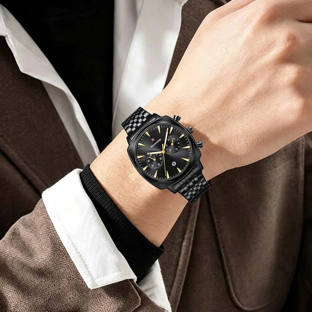 Men's Quartz Watch Date Display Luminous Hands Business Men's Watch Student Watch relojes para hombres часы мужские наручные