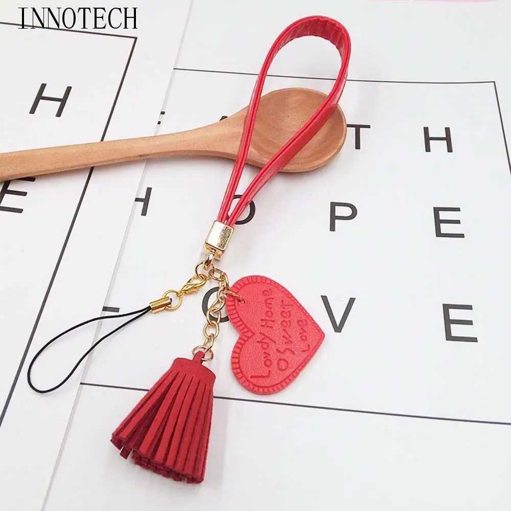

Gift for Women Hanging Cord Hang Rope Love Heart Anti-Lost Keychain Mobile Phone Strap Cell Phone Lanyard Mobile Phone Lanyard