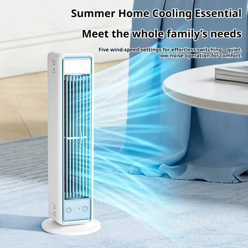 remote-control-small-tower-fan-5-speed-120°-oscillation-quiet-portable-air-cooler-standing-fan-for-home-bedroom-living-room