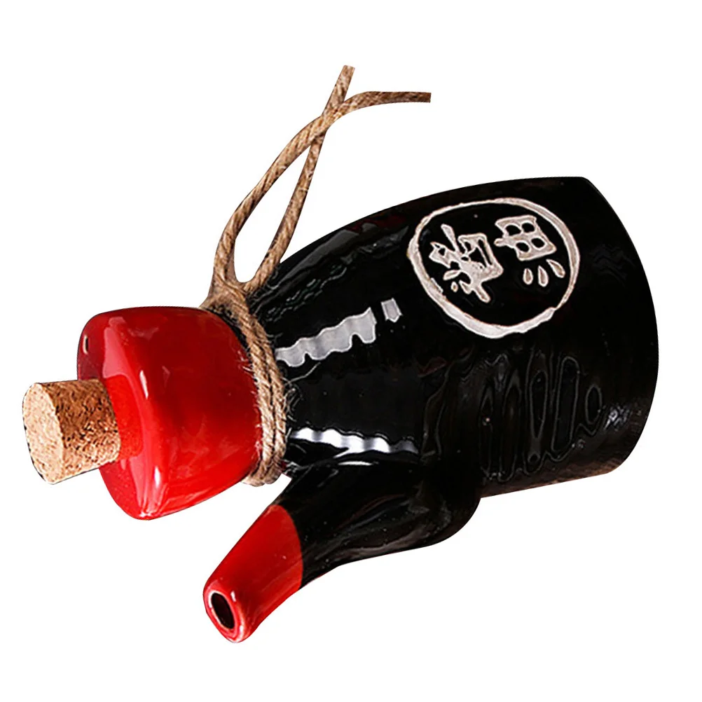 

Ceramic Seasoning Bottle Japanese Style Vinegar Container Corrosion Resistant Kitchen Condiment Dispenser Oil Pot Household Use