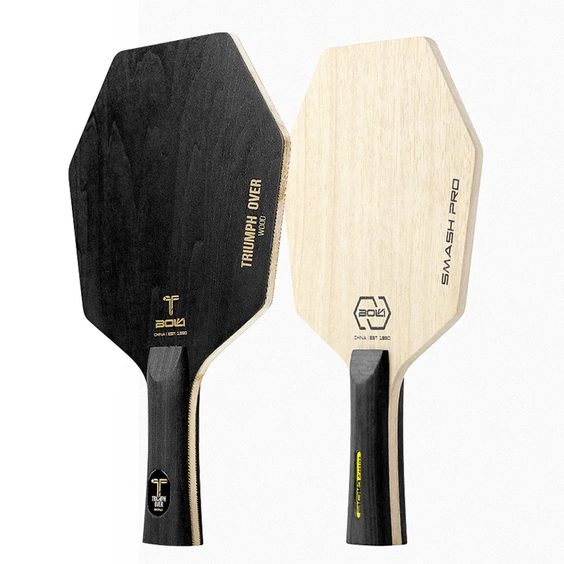 Table Tennis Blade Hexagon Shape 5 Wood Ping Pong Blade  Cyber Shape Lightweight Hexa-shape FL Grip Long Handle