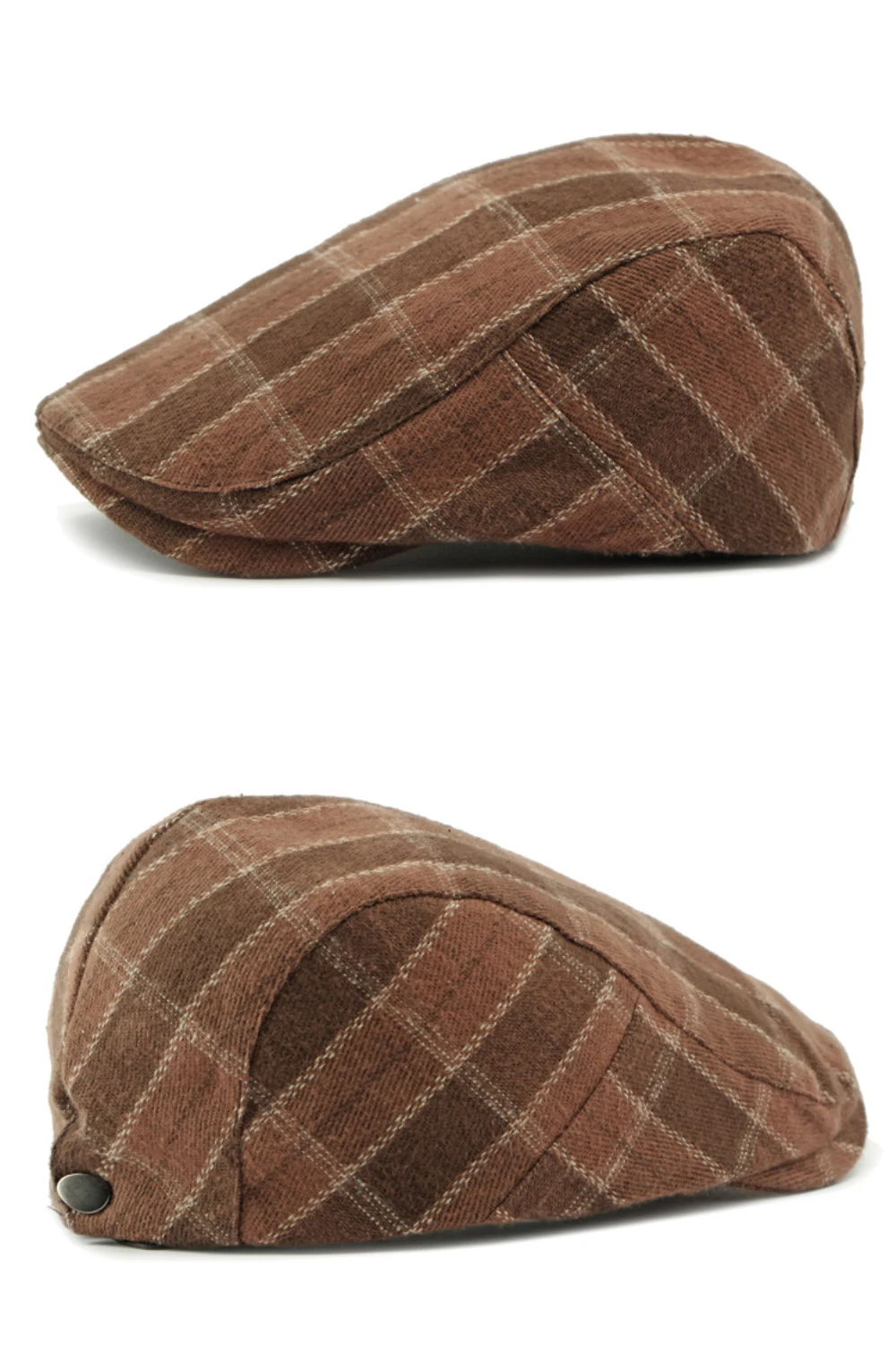 HT4947 Berets Neue Herbst Winter Caps für Männer Frauen Plaid Künstler Maler Baskenmütze Hut Männlich Weiblich Ivy Flache Kappe Einstellbare Baskenmütze Kappen – Detail 11