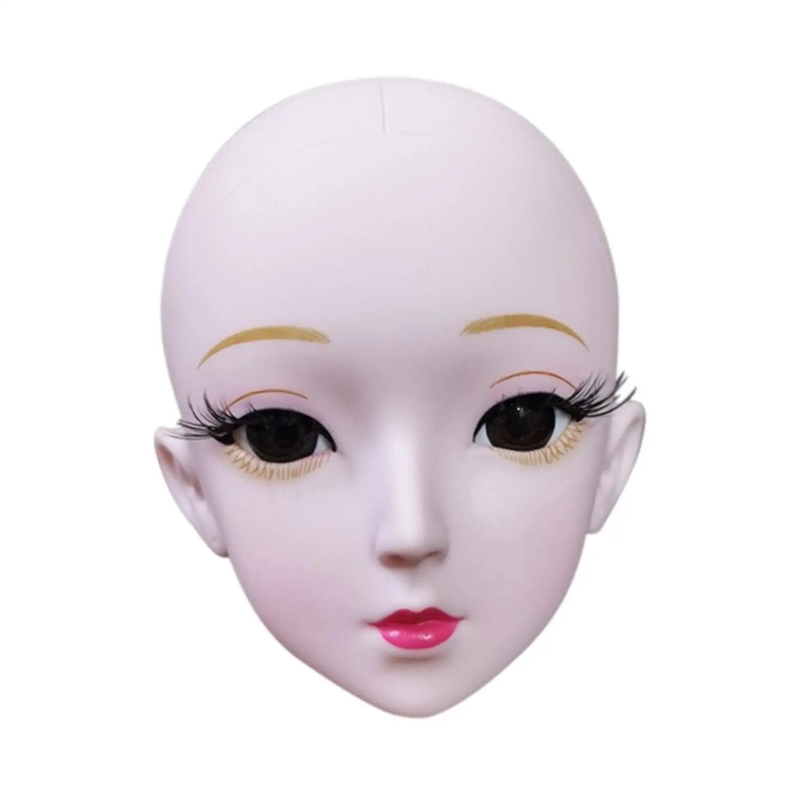 

BJD Doll Head Crafting Model for Adults Birthday Gift Supplies Accessories Versatile Realistic with Makeup Parts DIY Doll Making
