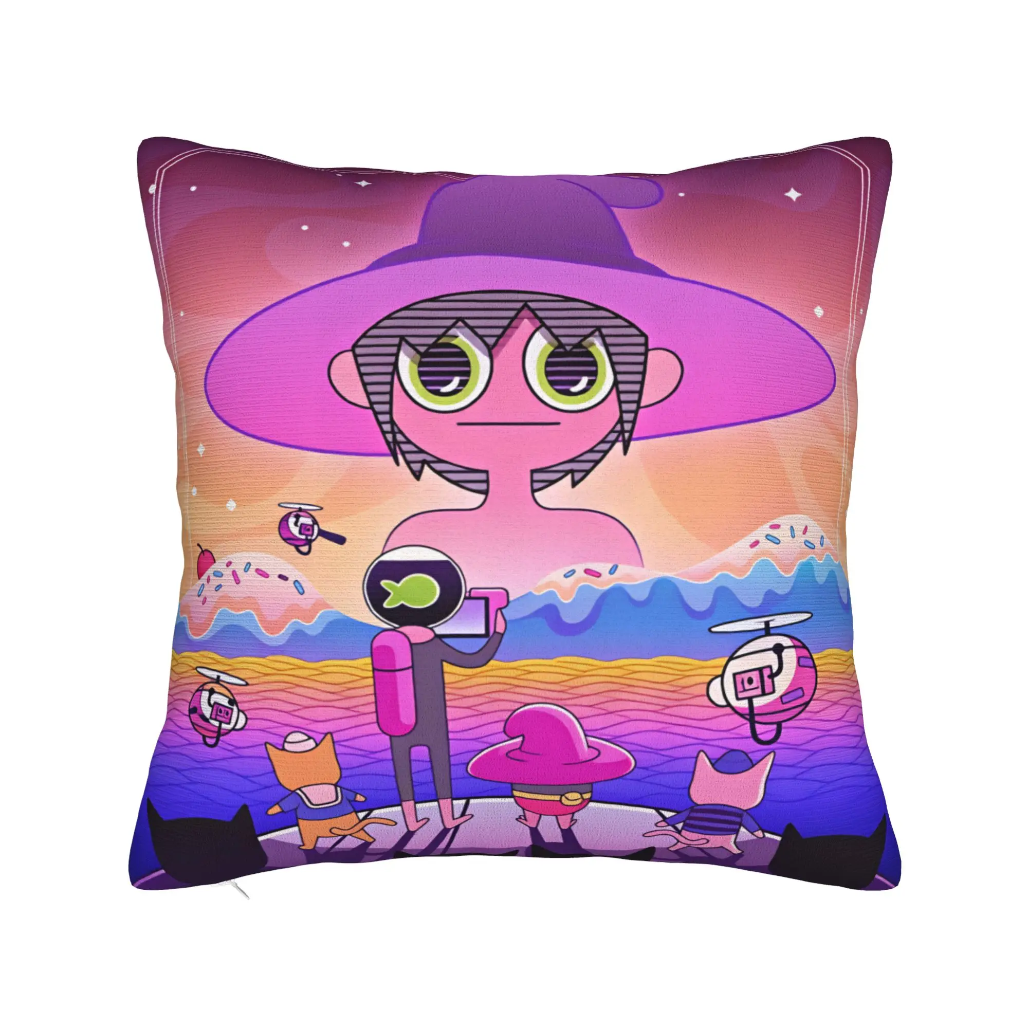 Cartoon M-Midnight Gospel Pillow Case  Comfy Pillow Cover For Sofa Car Home Decor Morden Pillowcases