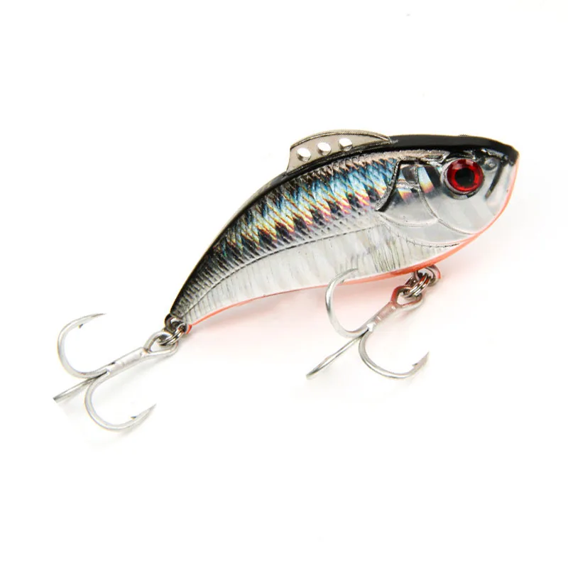 1Pcs 3D Eye VIB Fishing Lure 6.5cm 13g Vibration Sinking Hard Baits Artificial Fish Lipless Wobblers For Bass Sea Fishing Tackle