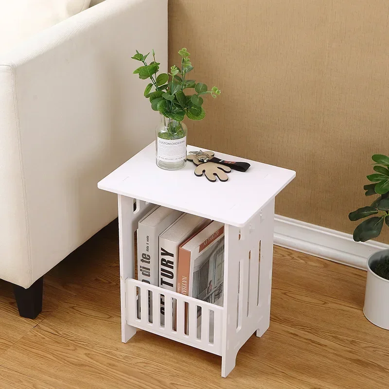 European Style Bedside Modern Minimalist Mini Side Coffee Table Magazine Countryside Living Room Small Square Table Leisure