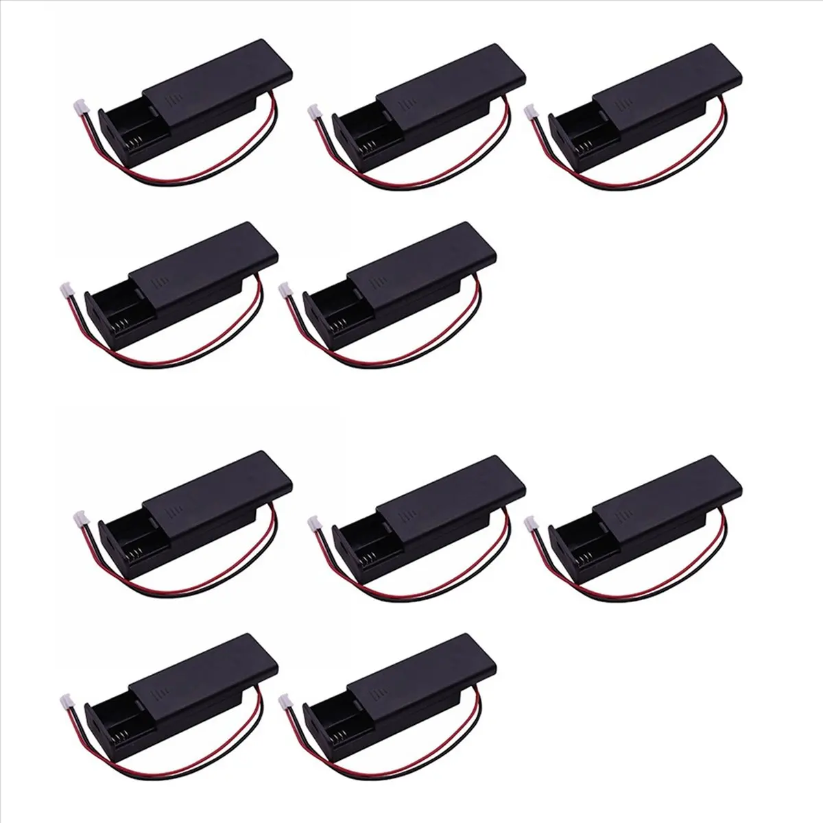 AAAE 10 Pcs for Battery Holder Case Cover Shell for 2Pcs AAA Batteries 3V PH2.0 for Microbit Development Board Kids