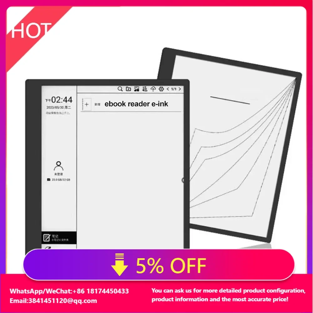 

E Ink Dictionary E Ink Book Reader 10.3 Inch E-Ink Display Android System Ebook Reader With WiFi Coler E Ink Tablet