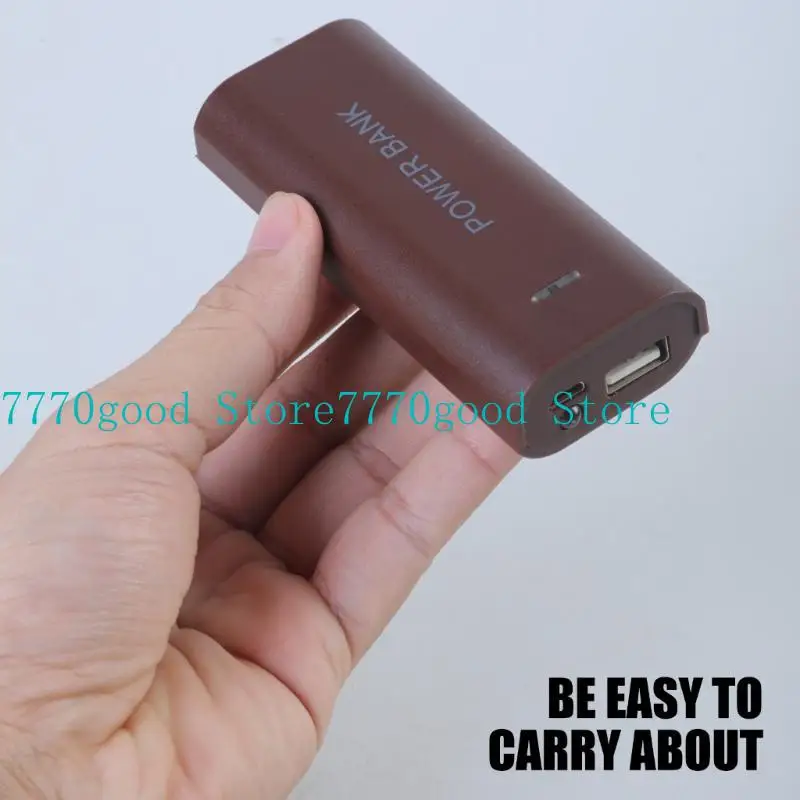 Держатель батареи 18650, чехол с блоками питания, USB-выход для телефона, планшета, чехол для зарядки аккумулятора со светодиодной подсветкой (батарея в комплект не входит)