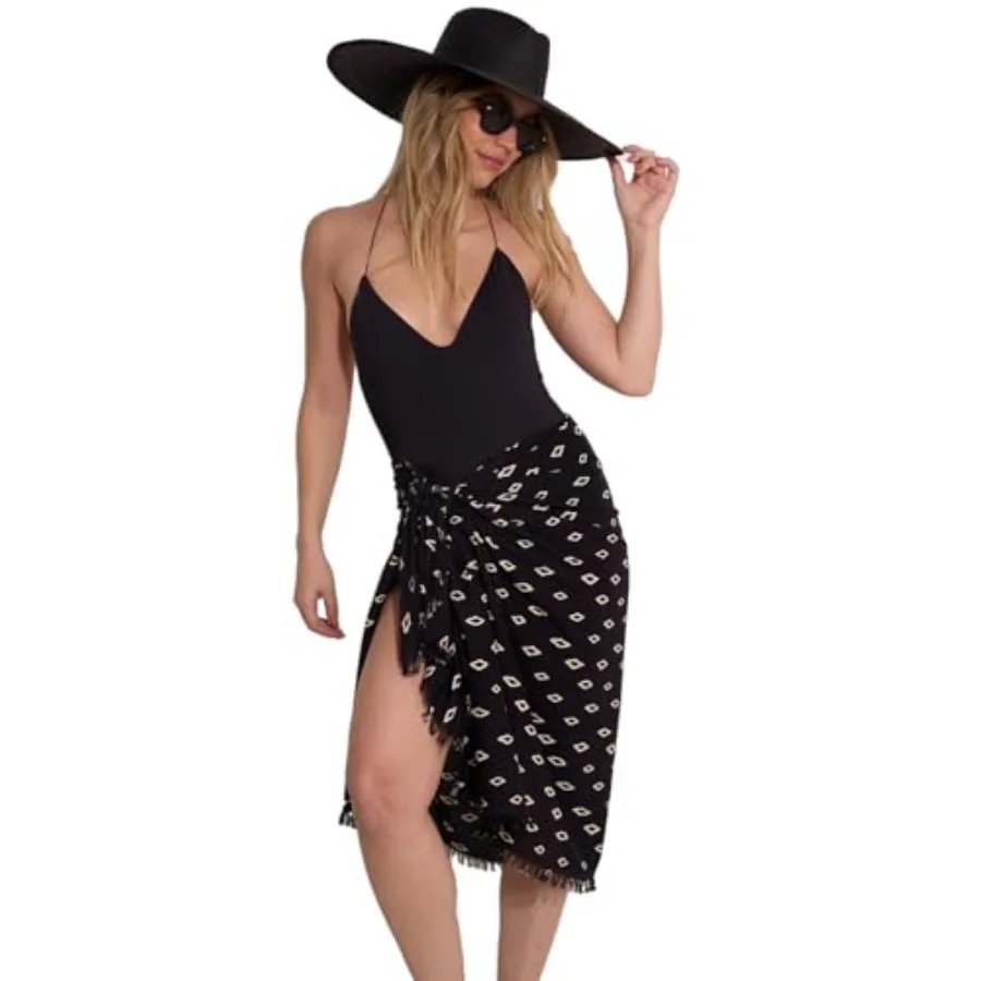 

Beh Life Kaia Pareo Cover-Up -Versatile Slin as a SaronSkirt or Shder Cover Size fits Most