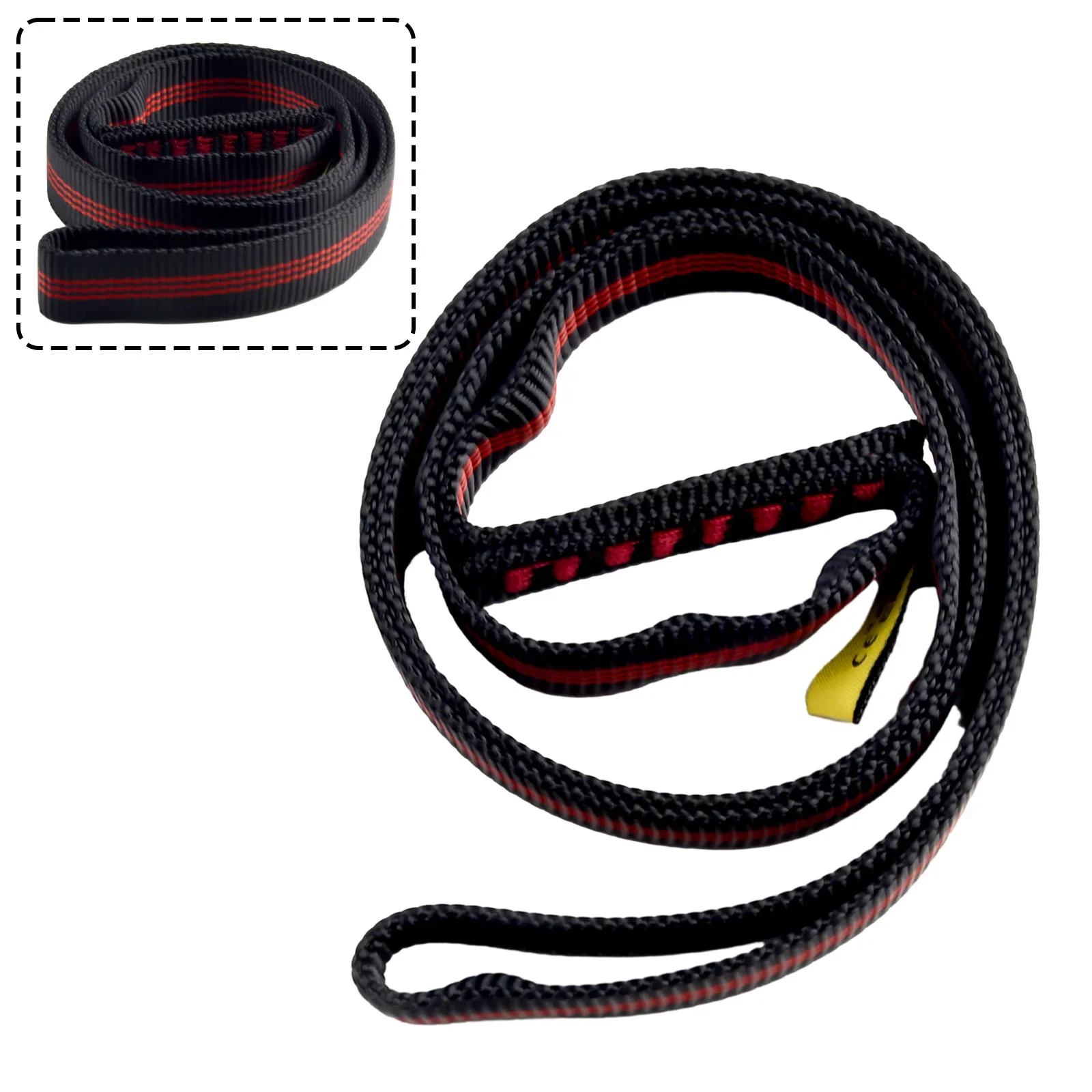 22KN Polyester Webbing Strap Sling Bearing Cord For Rock Climbing Tree Arborist Load-bearing Bandlet Mountaineering Equipment
