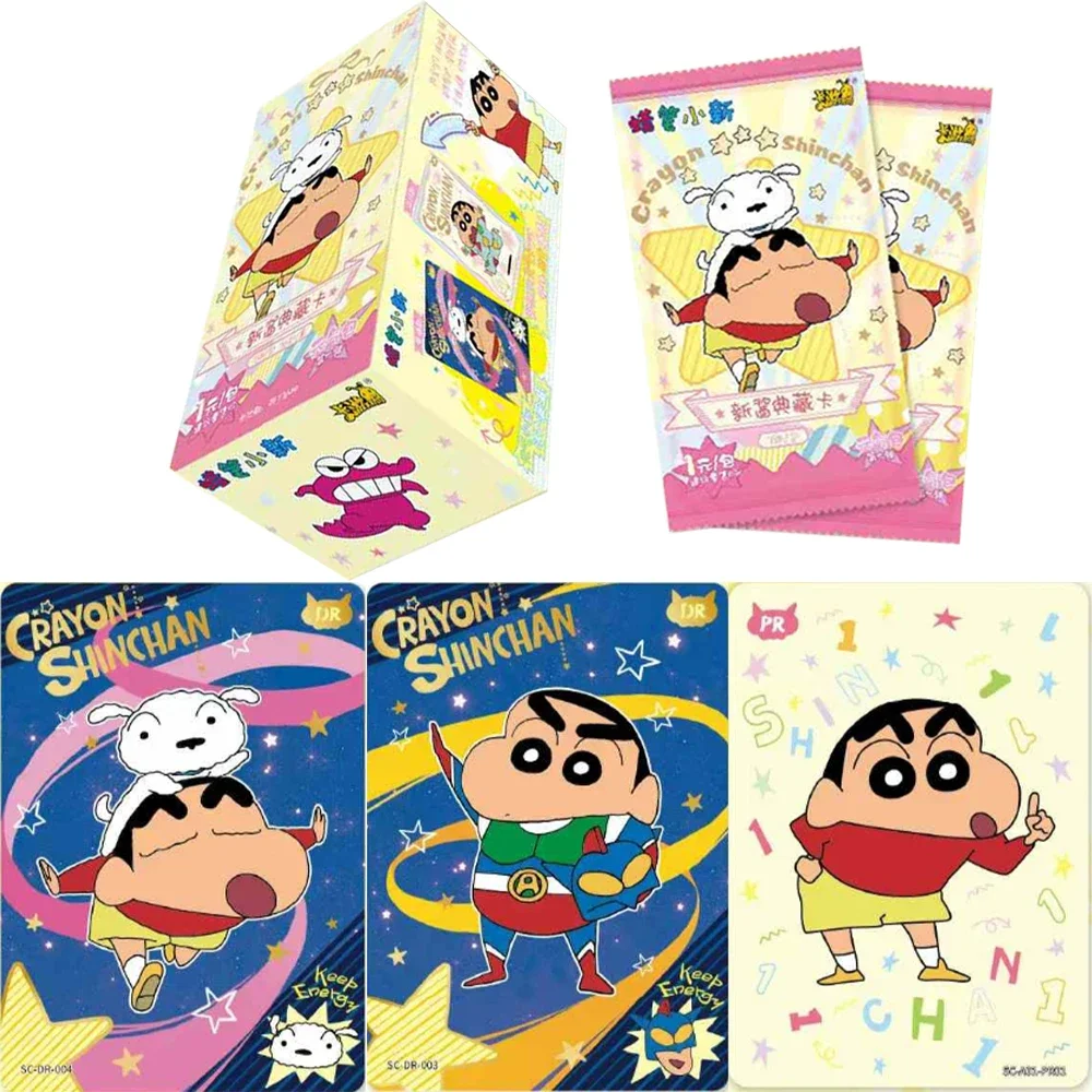 KAYOU Genuine Crayon Shinchan Card Energy Pack Full of Energy Rare DR Cards Anime Collectible Card Toys Gifts