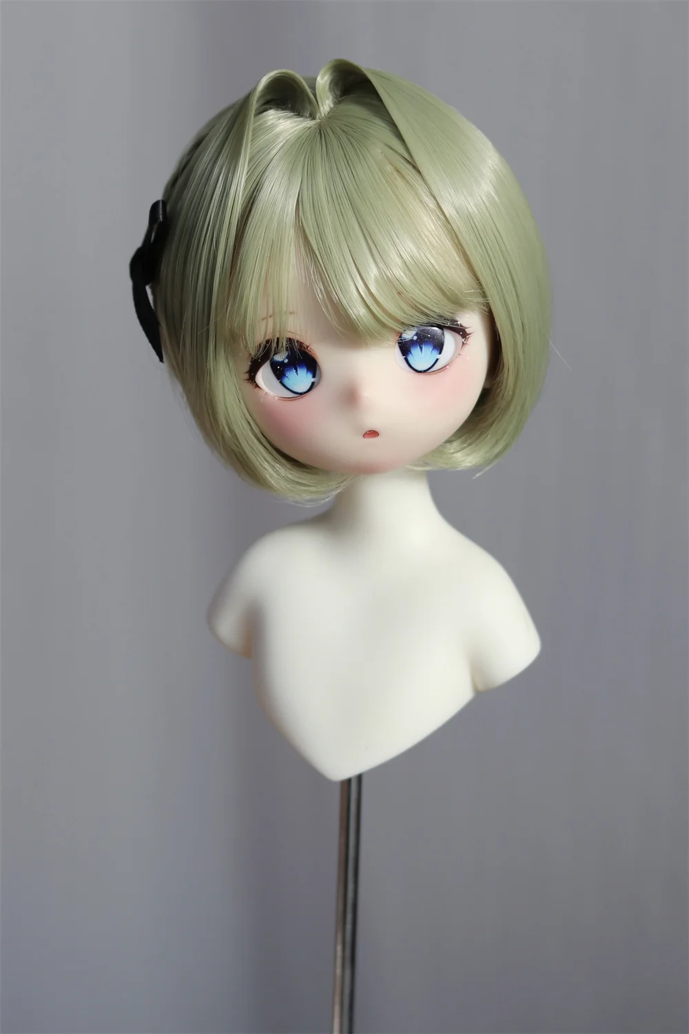 Soft Plump Little Sister Pink Spot Inventory 1/3 1/4 1/6 Cute Baby Head-Shaped Hairstyle Short Hair Wig BJD Doll Accessories XC