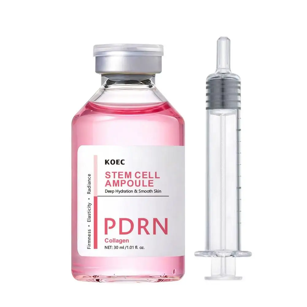 PDRN Lachs-DNA Ampulle Gesichtsserum Fortschrittliches Tiefenreparatur-Hautbarriere-Serum für Gesichtsstraffung und Aufhellung Gesichtspflege 30ml
