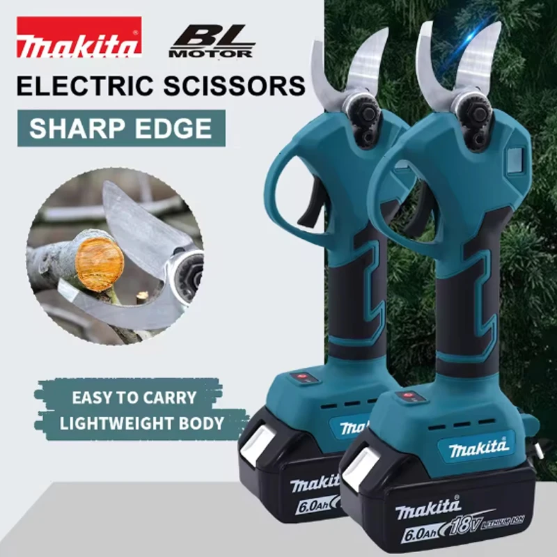 

25mm Brushless Electric Pruner 4 Gears Cordless Handheld Orchard Shrub Pruning Tree Branches Cutter For 18V Battery Specifi