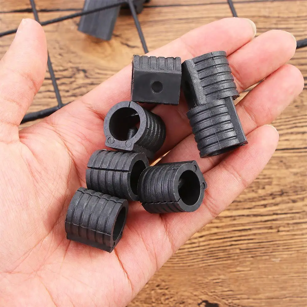 10pcs Durable Tubing Caps Floor Glides Floor Protector Furniture Feet Chair Leg Pad Damper Tube Rear Pad Stool Pipe Clamp