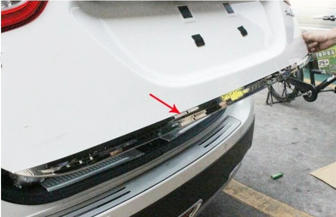Accessories For Suzuki Sx4 S-cross 2014--2018 Rear Boot Door Trunk Cover Trim Tailgate Garnish Molding Strip