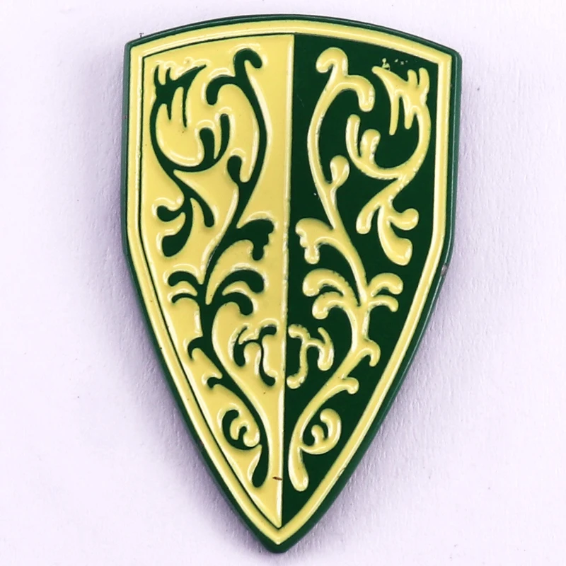 Grass Crest Shield Enamel Pin Dark Souls-Game Inspiration Badge Backpack Decoration Jewelry