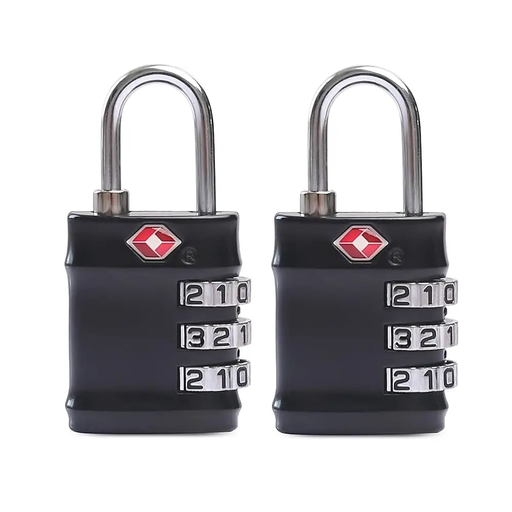 

TSA Locks for Luggage, Combination Lock for Locker, Travel Essentials Padlock Combination, Combo Small Padlock for Gym Locker