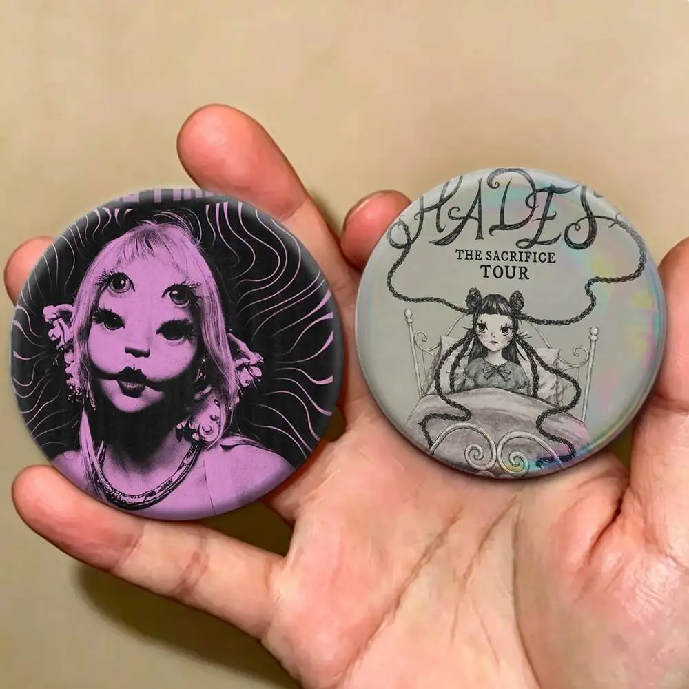 HADES M-Melanie Martinez  Badges Creative Tinplate Button PinsBrooch Badge Clothes Backpack