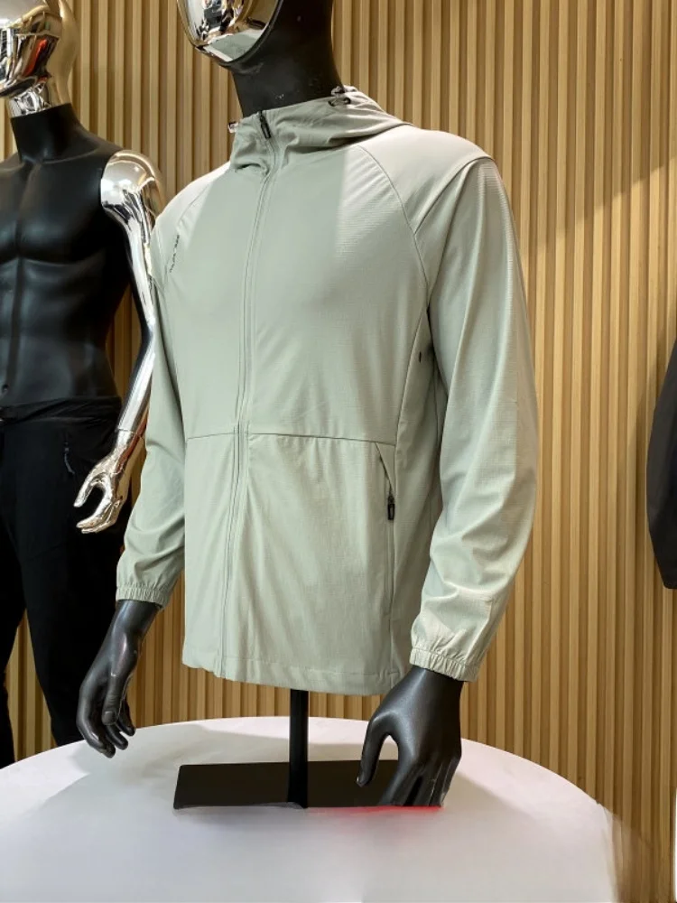 

Ice Silk Quick Dry Outdoor Lightweight Breathable Hooded UV Protection Skin Clothes Jacket Trendy Commuting Spring Summer Unisex