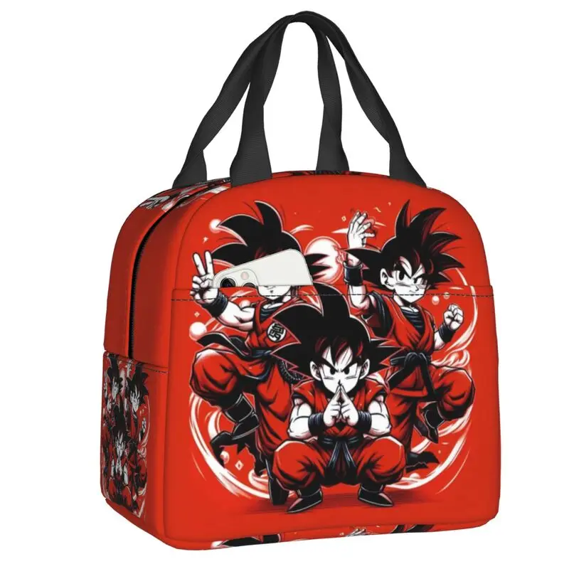 

Custom DBZ D-Dragon B-Ball Z Lunch Bag Women Gokus Manga Thermal Cooler Insulated Lunch Box for School