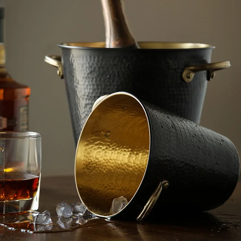 High value! Light luxury pure copper red wine barrel beer barrel household wine cabinet ornament commercial ice bucket bar ice b