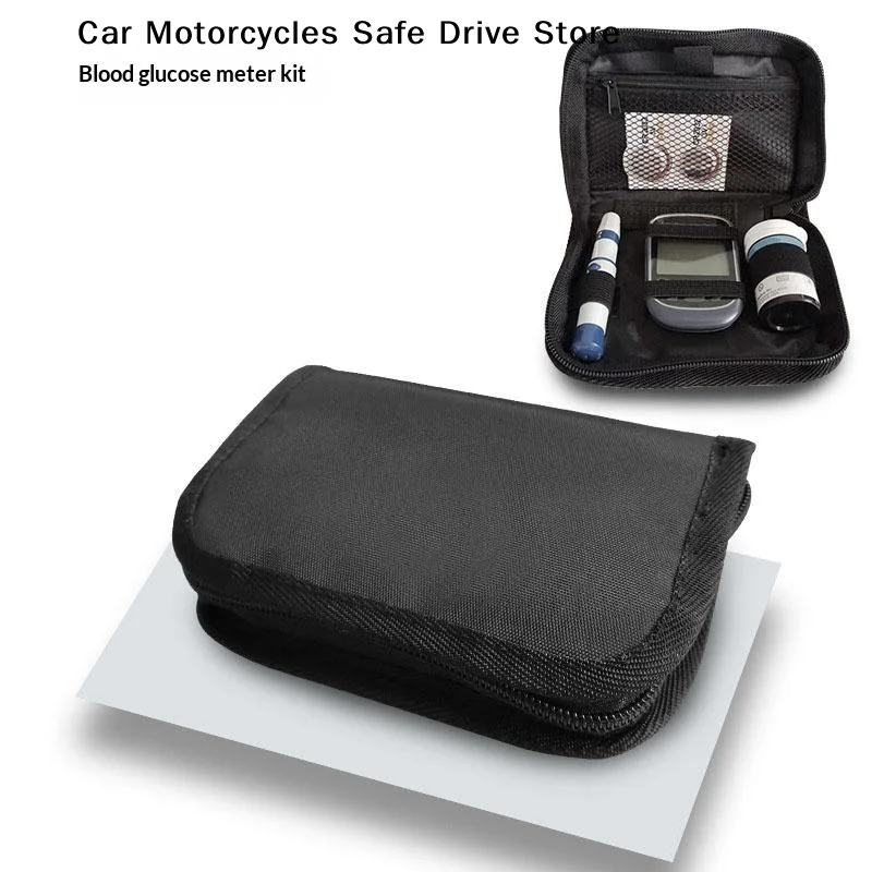 【M】1pc Glucose Monitor Pouch Eva Blood Glucose Meter Storage Bag Glucometer Carrying Bag For Diabetic Patients Travel Organizer