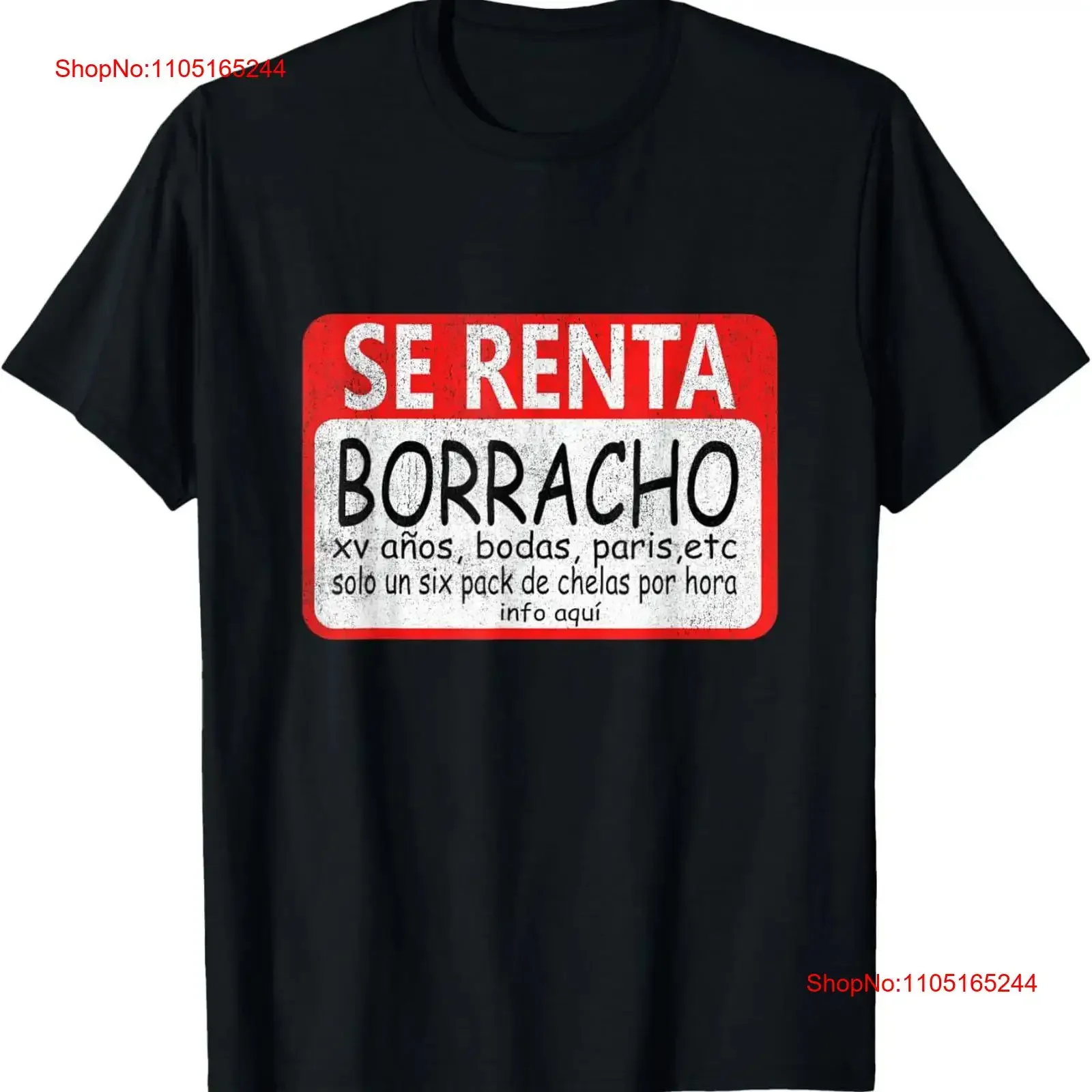 Se Renta Borracho divertido dicho mexicano desgastado camiseta vintage lavado cómodo elegante suave ligeramente streetwear