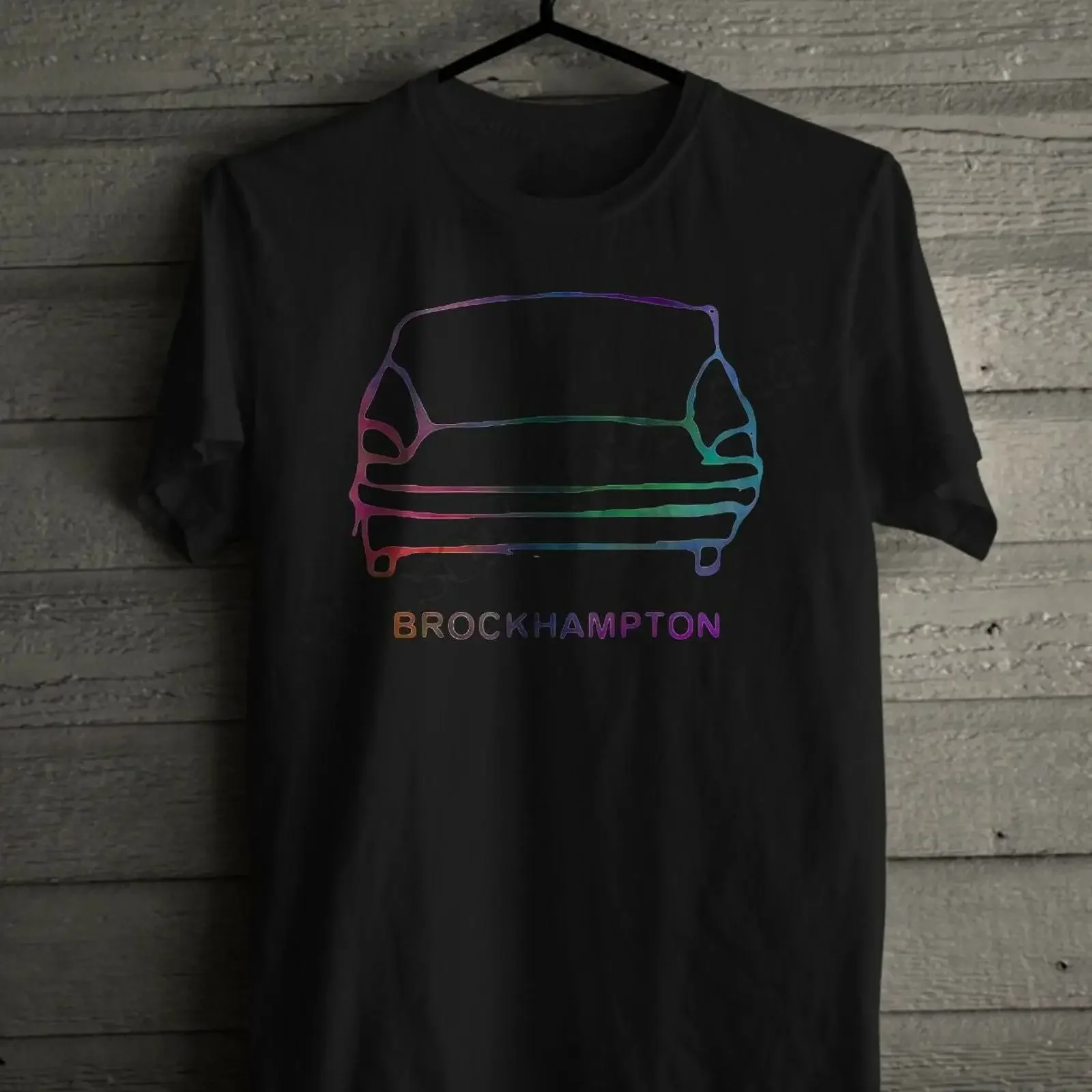 BROCKHAMPTON Couch logo American musical Rap Hip Hop Alternative Men's T shirt vintage Washed Soft Slightly Comfortable
