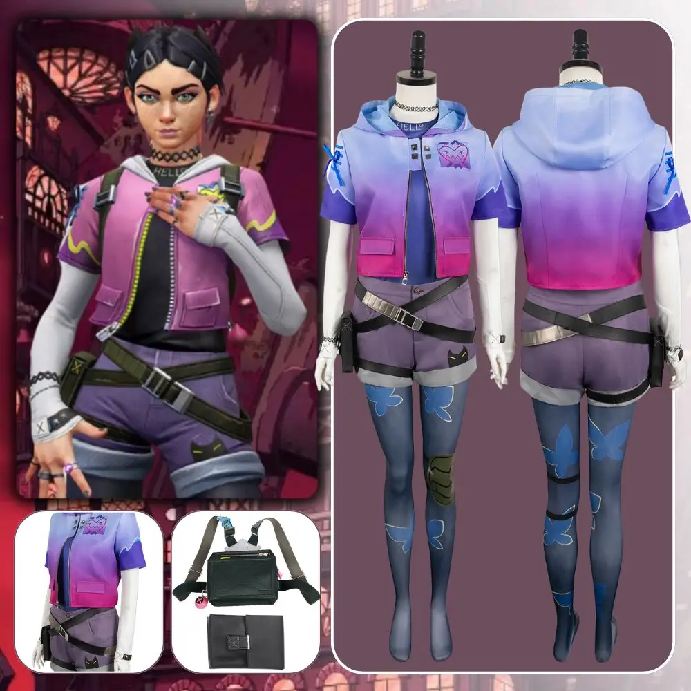 Nelke Valor ant Cosplay Fantasia Kostüm Verkleidung für erwachsene Frauen Mädchen Kleidung Rucksack Rollenspiel Outfits Halloween Karneval Anzug